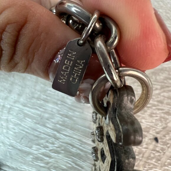 Coach Vintage Gem Snowflake Bag Charm Keychain hangtag - Picture 4 of 5